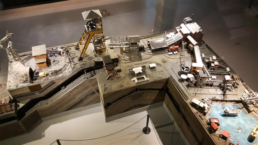 zonguldak mining museum and worker statues